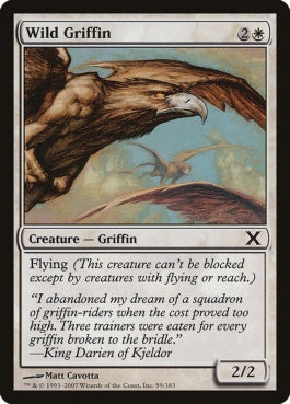 naokuroshop MTG [10E][059][白][C][EN][野生のグリフィン/Wild Griffin] NM