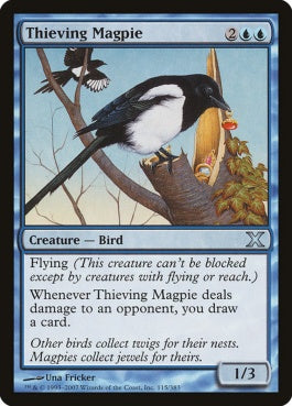 naokuroshop MTG [10E][115][青][U][EN][泥棒カササギ/Thieving Magpie] NM