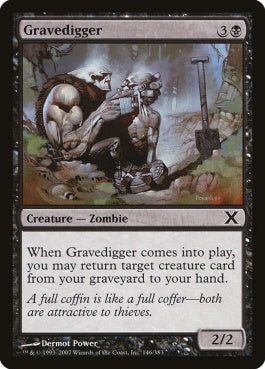 naokuroshop MTG [10E][146][黒][C][EN][グレイブディガー/Gravedigger] NM