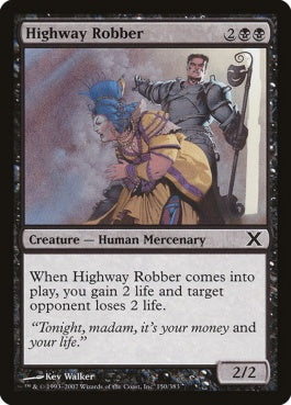 naokuroshop MTG [10E][150][黒][C][EN][街道筋の強盗/Highway Robber] NM