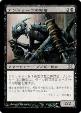 naokuroshop MTG [10E][162][黒][U][JP][ナントゥーコの鞘虫/Nantuko Husk] NM