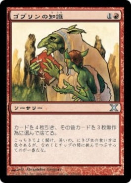 naokuroshop MTG [10E][208][赤][U][JP][ゴブリンの知識/Goblin Lore] NM