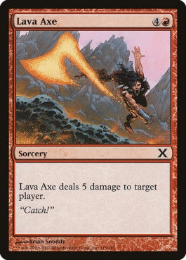 naokuroshop MTG [10E][215][赤][C][EN][溶岩の斧/Lava Axe] NM