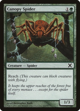 naokuroshop MTG [10E][254][緑][C][EN][梢の蜘蛛/Canopy Spider] NM