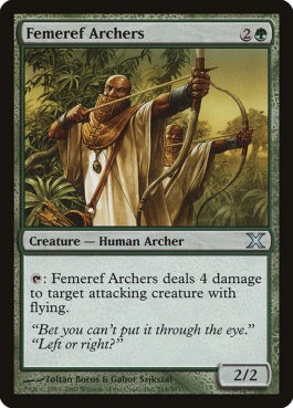 naokuroshop MTG [10E][264][緑][U][EN][フェメレフの射手/Femeref Archers] NM