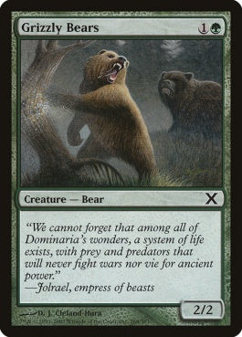 naokuroshop MTG [10E][268][緑][C][EN][灰色熊/Grizzly Bears] NM