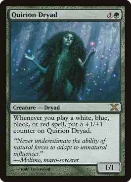 naokuroshop MTG [10E][287][緑][R][EN][クウィリーオンのドライアド/Quirion Dryad] NM