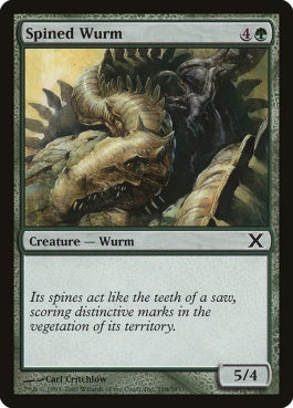 naokuroshop MTG [10E][298][緑][C][EN][針刺ワーム/Spined Wurm] NM