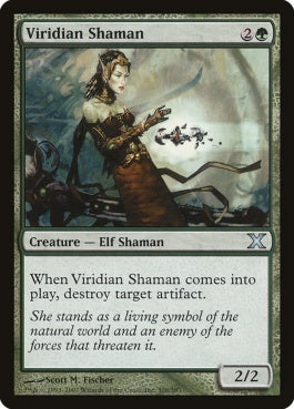 naokuroshop MTG [10E][308][緑][U][EN][ヴィリジアンのシャーマン/Viridian Shaman] NM