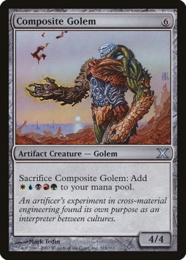 naokuroshop MTG [10E][318][茶][U][EN][合成ゴーレム/Composite Golem] NM