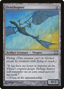 naokuroshop MTG [10E][336][茶][U][EN][羽ばたき飛行機械/Ornithopter] NM