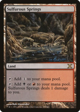 naokuroshop MTG [10E][359][土地][R][EN][硫黄泉/Sulfurous Springs] NM