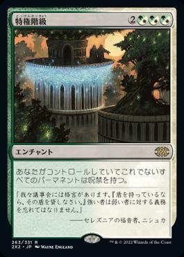 naokuroshop MTG [2X2][263][多][R][JP][特権階級/Privileged Position]（foil） NM