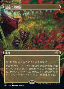 naokuroshop MTG [2X2][405][土][R][JP][禁忌の果樹園/Forbidden Orchard]（foil） NM