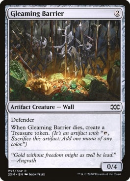 naokuroshop MTG [2XM][257][茶][C][EN][煌めく障壁/Gleaming Barrier] NM