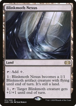 naokuroshop MTG [2XM][311][土地][R][EN][ちらつき蛾の生息地/Blinkmoth Nexus] NM