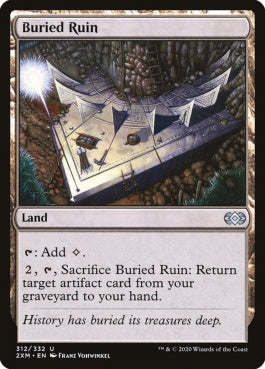 naokuroshop MTG [2XM][312][土地][U][EN][埋没した廃墟/Buried Ruin] NM