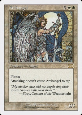 naokuroshop MTG [6ED][002][白][R][JP][大天使/Archangel] NM