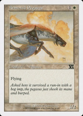 naokuroshop MTG [6ED][005][白][C][EN][鎧のペガサス/Armored Pegasus] NM