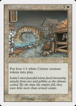 naokuroshop MTG [6ED][025][白][R][EN][アイケイシアの都市/Icatian Town] NM