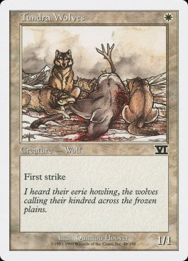 naokuroshop MTG [6ED][048][白][C][EN][ツンドラ狼/Tundra Wolves] NM