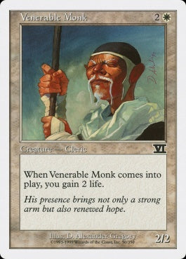 naokuroshop MTG [6ED][050][白][C][EN][ありがたい老修道士/Venerable Monk] NM