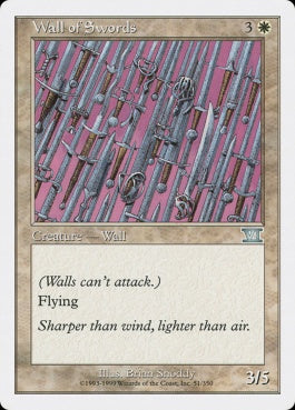 naokuroshop MTG [6ED][051][白][U][EN][剣の壁/Wall of Swords] NM