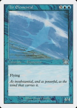 naokuroshop MTG [6ED][056][青][U][EN][大気の精霊/Air Elemental] NM