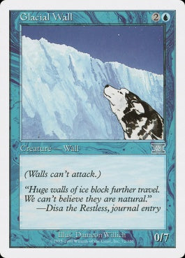 naokuroshop MTG [6ED][072][青][U][EN][氷河の壁/Glacial Wall] NM