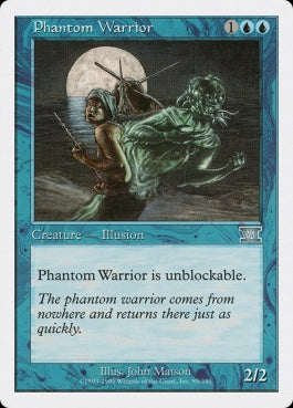 naokuroshop MTG [6ED][085][青][U][EN][幻影の戦士/Phantom Warrior] NM