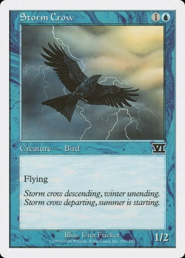 naokuroshop MTG [6ED][101][青][C][JP][嵐雲のカラス/Storm Crow] NM