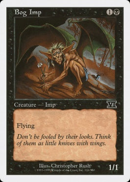 naokuroshop MTG [6ED][116][黒][C][EN][沼インプ/Bog Imp] NM