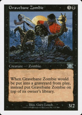 naokuroshop MTG [6ED][133][黒][U][JP][墓いらずのゾンビ/Gravebane Zombie] NM