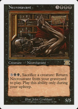 naokuroshop MTG [6ED][145][黒][R][EN][ネクロサヴァント/Necrosavant] NM