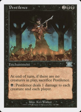 naokuroshop MTG [6ED][149][黒][U][EN][黒死病/Pestilence] NM