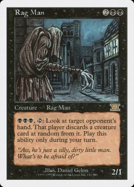 naokuroshop MTG [6ED][151][黒][R][EN][人さらい/Rag Man] NM