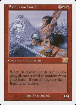 naokuroshop MTG [6ED][167][赤][R][EN][バルデュヴィアの大軍/Balduvian Horde] NM