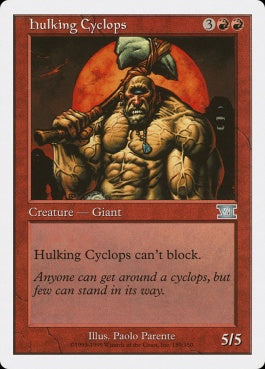 naokuroshop MTG [6ED][189][赤][U][EN][巨体のサイクロプス/Hulking Cyclops] NM