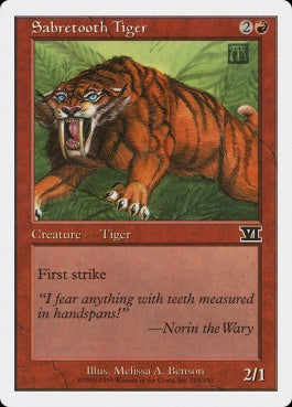 naokuroshop MTG [6ED][203][赤][C][EN][剣歯虎/Sabretooth Tiger] NM