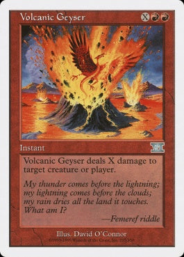 naokuroshop MTG [6ED][215][赤][U][EN][溶岩噴火/Volcanic Geyser] NM