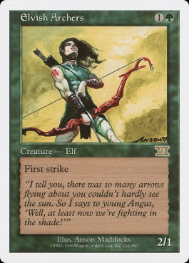 naokuroshop MTG [6ED][226][緑][R][EN][エルフの射手/Elvish Archers] NM