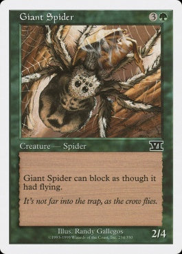 naokuroshop MTG [6ED][234][緑][C][EN][大蜘蛛/Giant Spider] NM