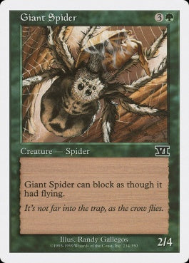 naokuroshop MTG [6ED][234][緑][C][JP][大蜘蛛/Giant Spider] NM