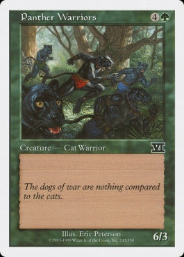 naokuroshop MTG [6ED][243][緑][C][EN][豹の戦士/Panther Warriors] NM