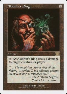 naokuroshop MTG [6ED][271][茶][R][EN][アラジンの指輪/Aladdin's Ring] NM