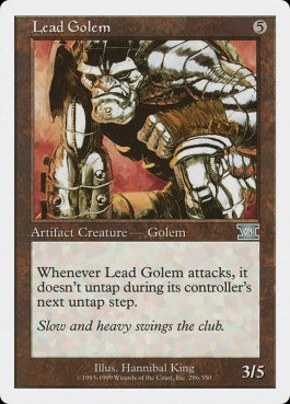 naokuroshop MTG [6ED][296][茶][U][JP][鉛のゴーレム/Lead Golem] NM