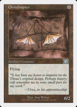 naokuroshop MTG [6ED][304][茶][U][EN][羽ばたき飛行機械/Ornithopter] NM