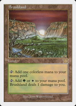 naokuroshop MTG [6ED][320][土地][R][EN][低木林地/Brushland] NM