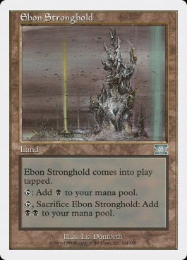 naokuroshop MTG [6ED][324][土地][U][EN][漆黒の要塞/Ebon Stronghold] NM