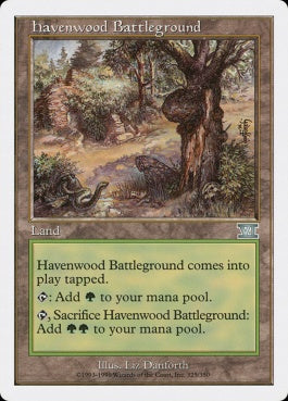 naokuroshop MTG [6ED][325][土地][U][EN][ヘイヴンウッドの古戦場/Havenwood Battleground] NM